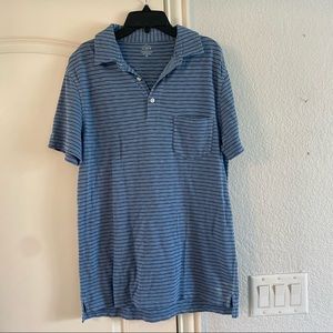Blue Striped J Crew Men’s Polo